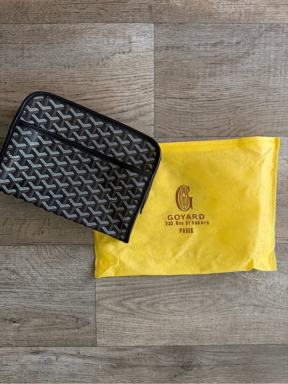 Black Chevron Toiletry Pouch